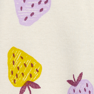 Set 2 Pijamas Enterizas Rayas y Fresas Bebés Niñas - Carter's