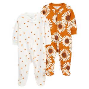 Set 2 Pijamas Enterizas Girasoles Bebés Niñas - Carter's