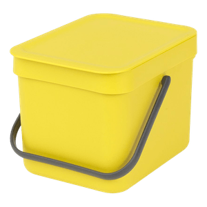 Caneca Sort y Go Cubo de Desperdicios Rectangular Amarilla 6L - Brabantia