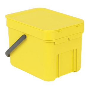 Caneca Sort y Go Cubo de Desperdicios Rectangular Amarilla 6L - Brabantia