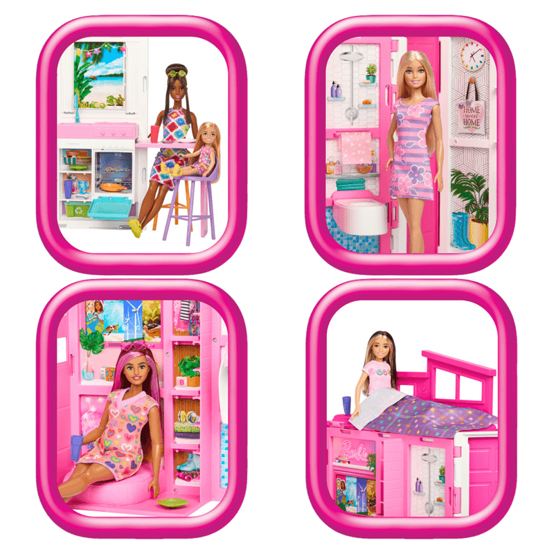 Casa De Muñecas Glam Con Muñeca Barbie Barbie Pepe Ganga