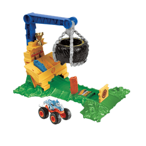 Pista de Juguete Monster Trucks Reto en la Selva - Hot Wheels