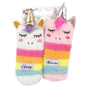 Juguete 2 Piezas Calcetín Unicornio para Gatos - All For Paws