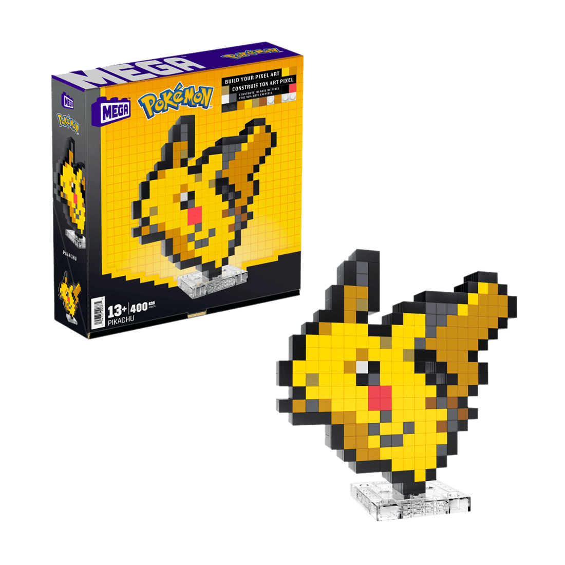 Juguete de Construcción Pokémon Pikachu Píxel - Mega