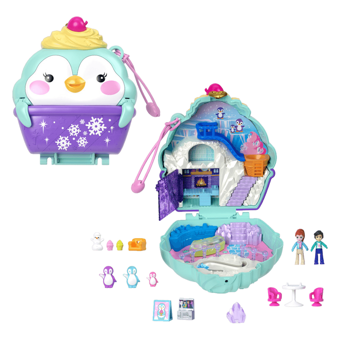 Set Estuche De Pingüino De Nieve - Polly Pocket Polly Pocket - Pepe ...