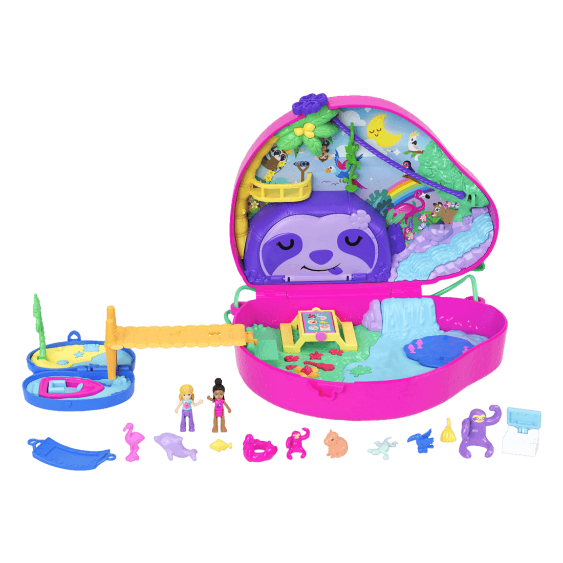 Set Stuche De Bolso 2 En 1 Familia De Perezosos - Polly Pocket Polly ...