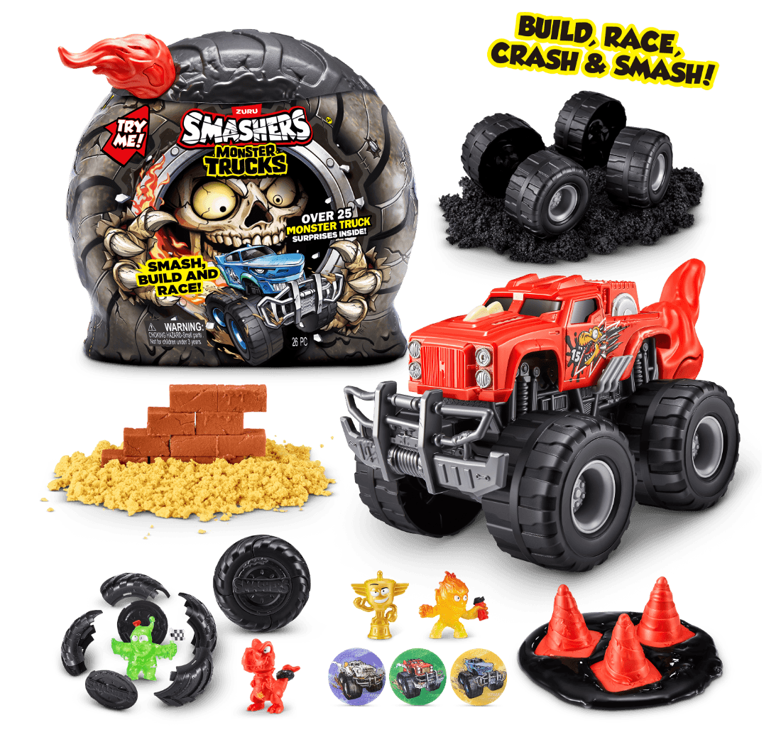 Huevo Sorpresa Capsula Monster Truck S1 Negro Smashers Pepe