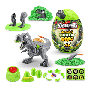 Huevo Sorpresa  Dino Jurassic Light Up Mega - Verde - Smashers