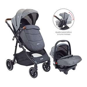 Coche para Bebé Moises Travel System Aria TS Gris Oscuro  - Priori