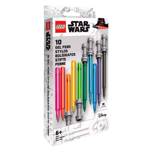 Set 10 Bolígrafos Star Wars Ligthsaber Gel Pens - Lego