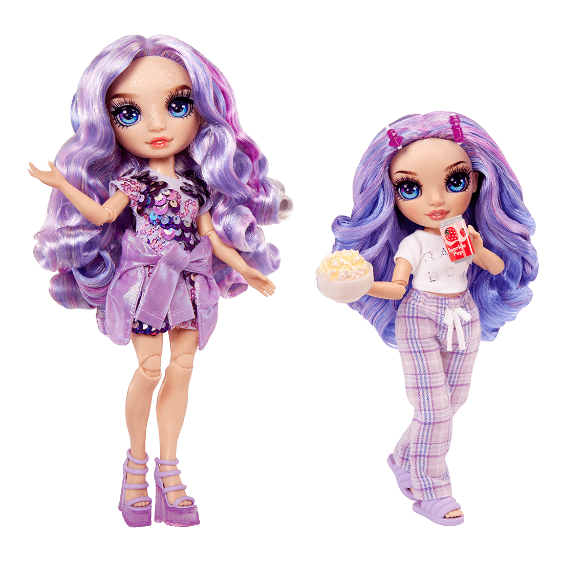 Muñeca Rainbow High Junior High Pj Party Fashion Asst 2-Violet Willow ...