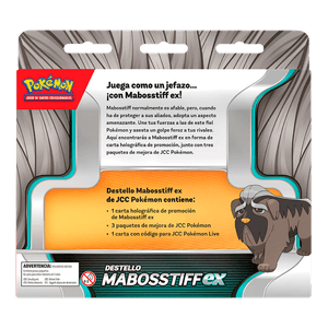 Caja de Cartas TCG Destello Mabosstiff ex JCC Español - Pokemon