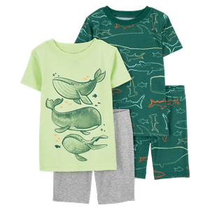 Set Pijamas 4 Piezas Animales Marinos Niños - Carter's