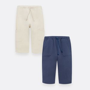 Set x2 sudaderas con cordón para recién nacido niño