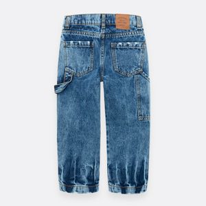 Denim silueta wide leg para bebé niño