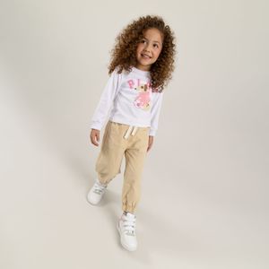 Conjunto de camiseta manga larga + pantalón para bebé niña