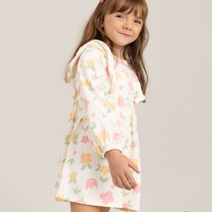Vestido manga larga para bebé niña