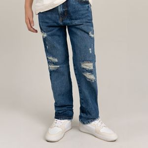 Denim silueta wide leg para niño