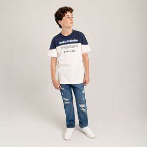 Denim silueta wide leg para niño