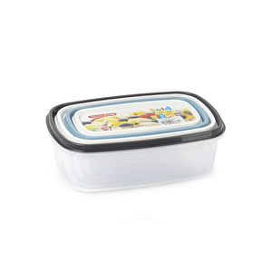 Set 4 Recipientes Rectangular Multicolor - PlasticForte