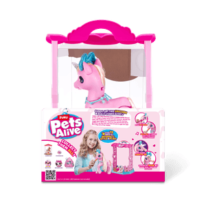 Unicornio Robotico Magico con Luces Y Sonido S2 - Rosado - Pets Alive