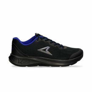 Tenis Deportivos Negro-Azul Power Plazma Impact 100 Volus Hombre