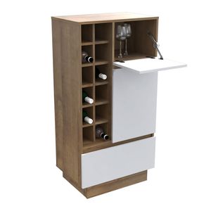 Mueble Inval bar mb2022 amaretto/blanco