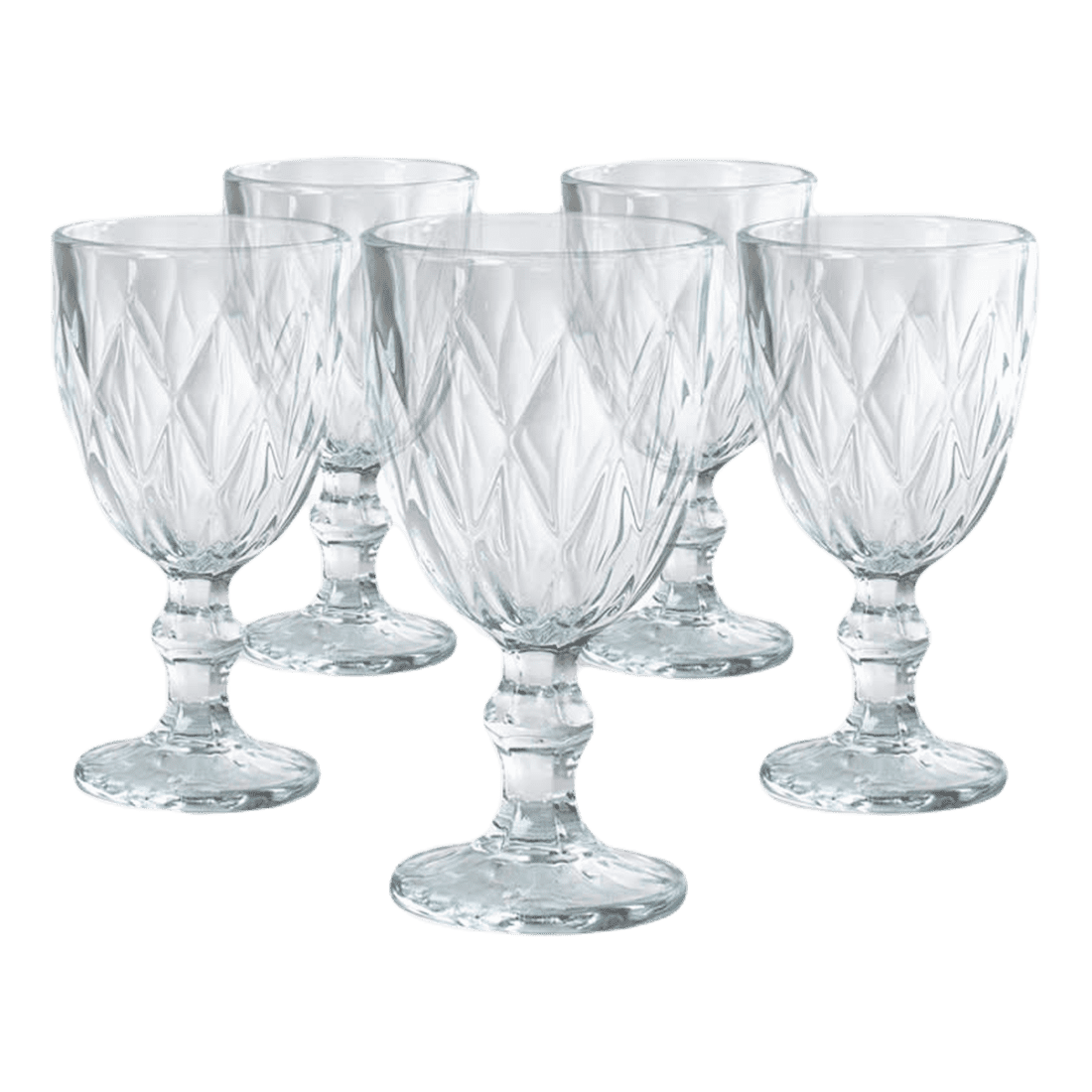 Set 6 Copas Color Cristal 260ml - Behome