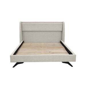 Cama Siena Doble Tela Taupe - Hogar Venecia