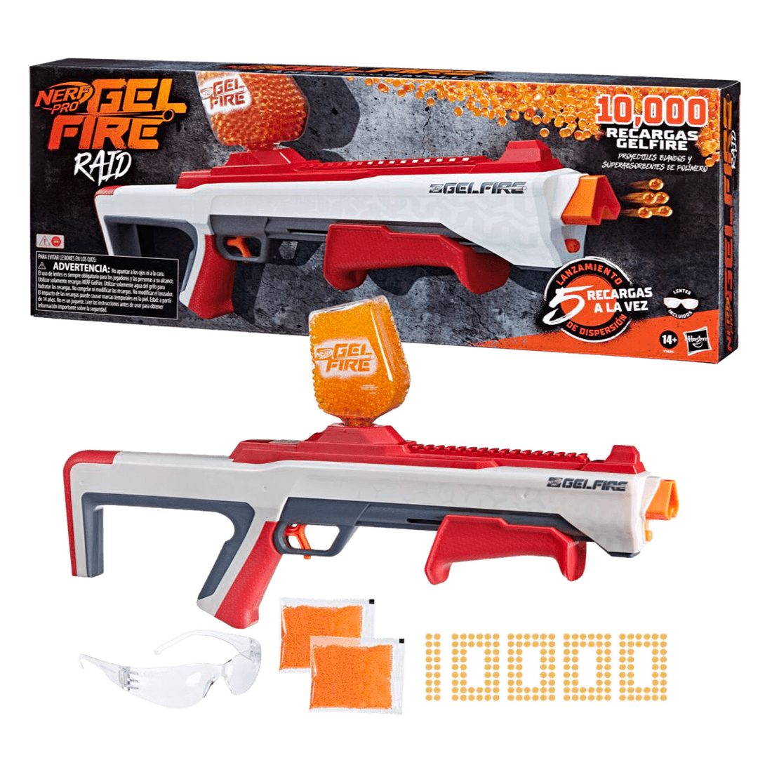 Lanzador Pro Gelfire Raid Nerf Pepe Ganga