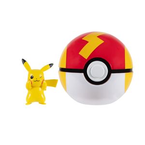 Figura Pokemon Batalla Pokebola - Pikachu y Fast Ball