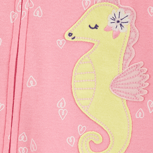Pijama Enteriza Caballito de Mar Rosada Bebés Niñas - Carter's