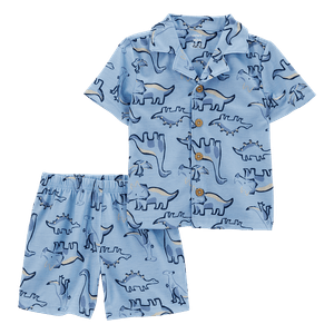 Set Pijama 2 Piezas Dinosaurios Niños - Carter's