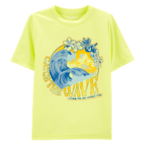 Camiseta Manga Corta Estampado Ola Niños - Oshkosh