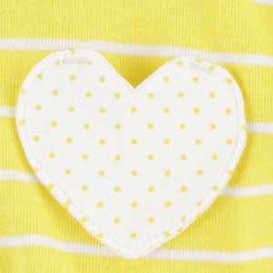 Mameluco Corazones Amarillo Bebés Niñas - Carter's