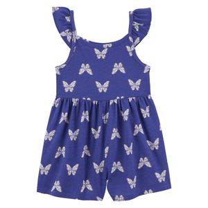 Enterizo Estampado Mariposas Azul Niñas - Carter's