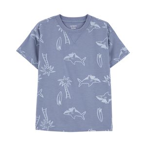 Camiseta Estampado Playa Azul Niños - Carter's