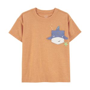 Camiseta Tiburón Naranja Niños - Carter's