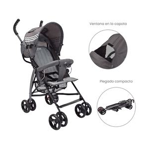 Coche Paseador para Bebé Gris - Priori