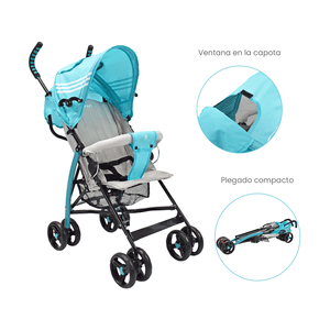 Coche Paseador para Bebé Turquesa - Priori