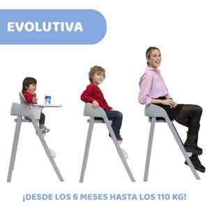 Silla para Comer Bebés Trona Gris - Chicco