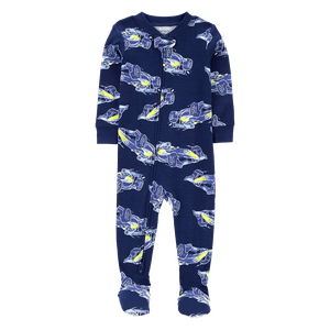 Pijama Enteriza con Pies Carros Azul Niños - Carter's