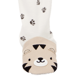 Pijama Enteriza con Pies Huellitas Blanco Niños - Carter's