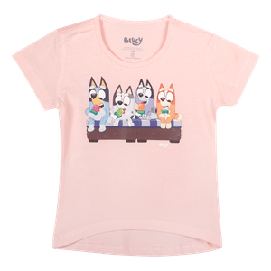 Camiseta Manga Corta Rosada Niñas - Bluey