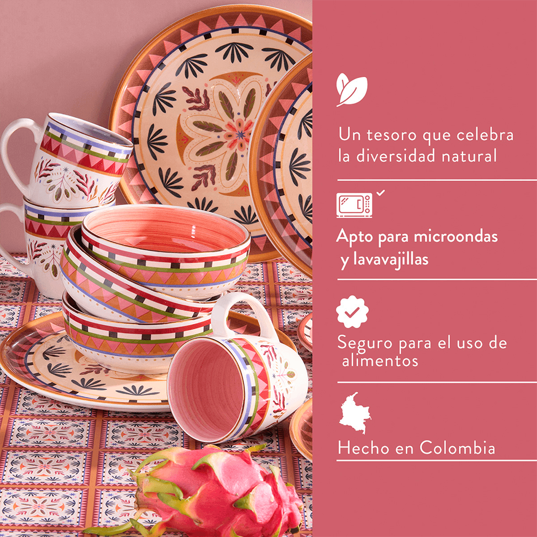 Vajilla Selvática 16 Piezas Corona Corona Pepe Ganga Pepe Ganga