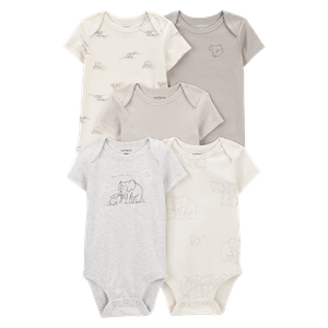 Set 5 Bodies Manga Corta Surtidos Unisex Bebés - Carter's