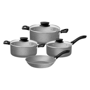 Batería de Cocina Linz Gris 7 Piezas - Tramontina