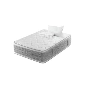 Colchón Doble Cara Sencillo Ultra Dream Ortopédico Resortado Firme + 1 Almohada + 1 Protector - Colchones Relax