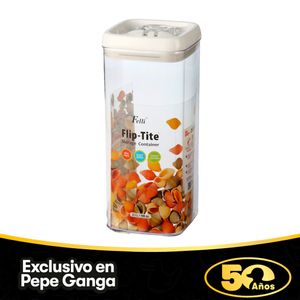 Recipiente Acrílico Flip Tite Hermético Rectangular 3.1 Lt - Felli