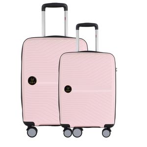 Set 2 Maletas de Viajes Líneas Rosado 20" y 28" - Bin